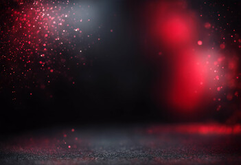 Poster - studio black background red elegant beautiful abstract curtain light texture theatre fabric illustra