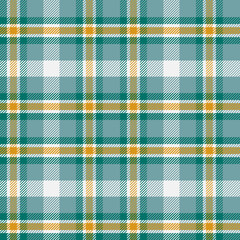 Seamless tartan pattern. Stands out with various colored threads woven crisscross, pattern resembling a chessboard. Design for textile, fabric, curtain, wrapping.