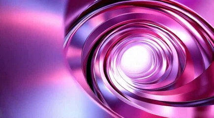 Poster - Abstract Tech Shuttle Through Purple Metal Tunnel