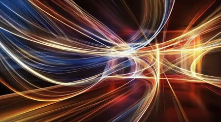 Poster - Abstract art space light speed light effect creative background design
