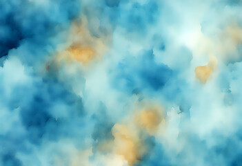 Wall Mural - colors blue ai abstract watercolor background acrylic aquarelle art artistic brush colourful creativ