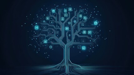 Digital tree growing data; network visualization; tech future