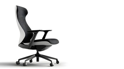 Aufkleber - Sleek and Ergonomic Black Mesh Office Chair with Minimalist Contemporary Design for Comfortable and Productive Workspaces