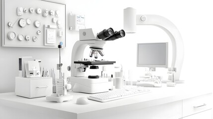 Aufkleber - Sophisticated veterinary clinic setting with state of the art medical devices and instruments for comprehensive animal healthcare  Clean