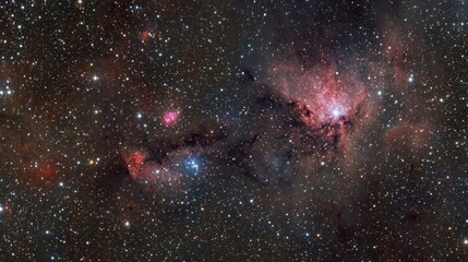 Wall Mural - an amazing blue galaxy background with stars and nebulae