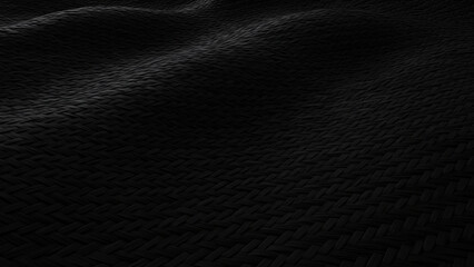 Poster - Black carbon texture generated by AI, featuring a wide panoramic background