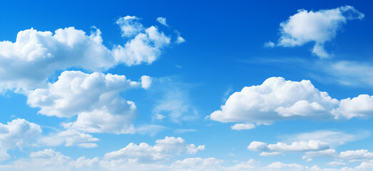 Wall Mural - blue sky with white cloud background. white cloud with blue sky background.