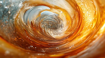 Aufkleber - Dynamic intergalactic forms twist in a swirling vortex of vibrant colors and shapes creating a mesmerizing visual experience