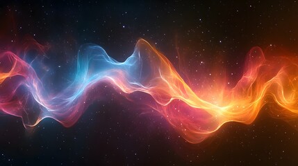 Aufkleber - Abstract stellar phenomena 50 depicted with colorf vibrant hues and cosmic elements on a black background for wallpaper