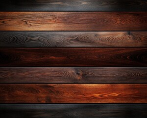 Poster - A stunning array of wooden planks showcasing rich tones of brown, black, and auburn.