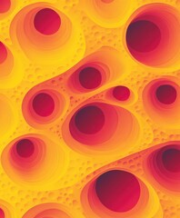Poster - Abstract Colorful Texture with Swirling Patterns and Depth Illusions
