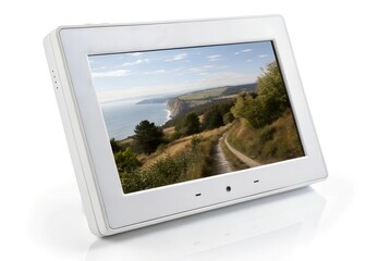 digital photo frame isolated on a white background