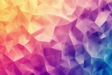 Poster - Colorful Abstract Geometric Background in Smooth Gradient Style