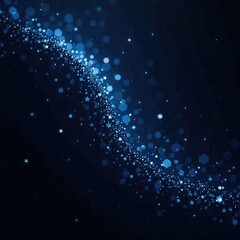 Wall Mural - dark blue texture with shimmering silver particles on a black background, glossy, stars