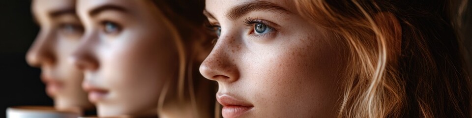 Poster - A person holding a cup of coffee in a close-up shot