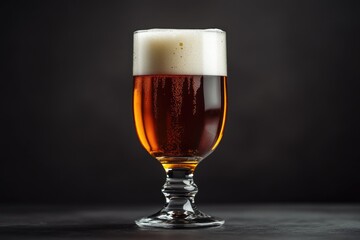 Aufkleber - A glass of beer sits atop a table, waiting to be enjoyed