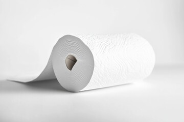 Leinwandbilder - A roll of toilet paper resting on a flat surface