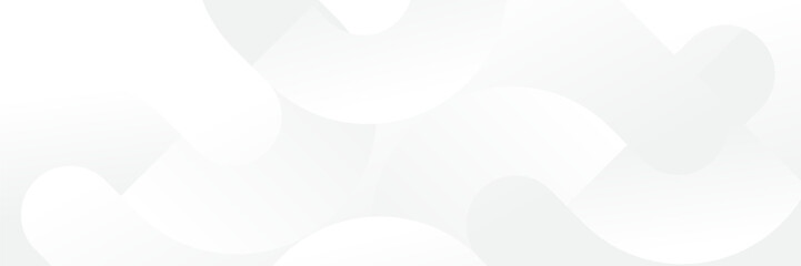 Wall Mural - abstract white geometric banner design background.