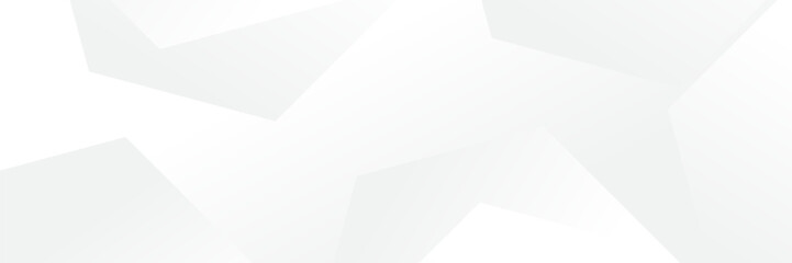 Wall Mural - abstract white geometric banner design background.