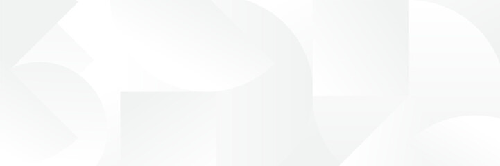 Wall Mural - abstract white geometric banner design background.