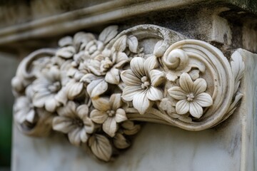 Aufkleber - A detailed view of a decorative item on a building, suitable for architectural or design purposes
