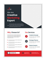 Wall Mural - business flyer layout template in a4 size template. annual report , cover design, poster with yellow