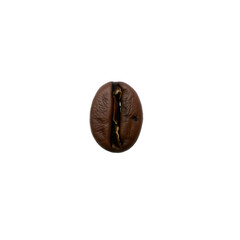 Coffee bean isolated on transparent background