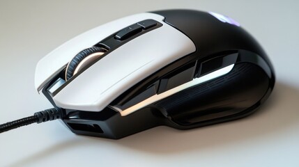 Poster - A close-up shot of a computer mouse on a table, great for business or technology-related uses