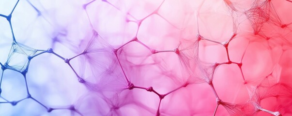 Poster - Abstract bubbles in gradient colors of blue and pink, creating a soft, dreamy effect.