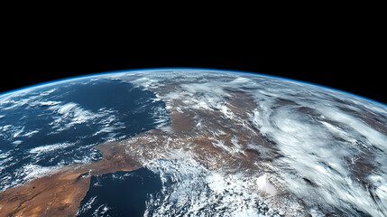 earth in the profound starry sky