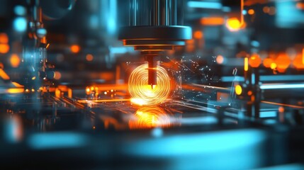 Poster - Advanced manufacturing, Precision machining with cutting-edge technology
