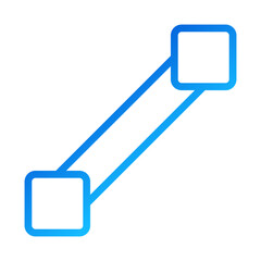 Poster - Connected Squares Gradient Design Illustration
