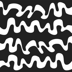 Poster - Abstract background with melting wavy lines pattern