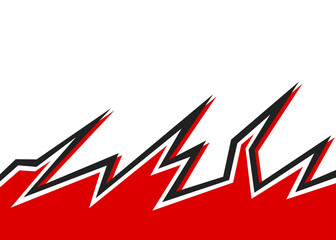 Aufkleber - Abstract background with jagged arrow pattern and with some copy space area