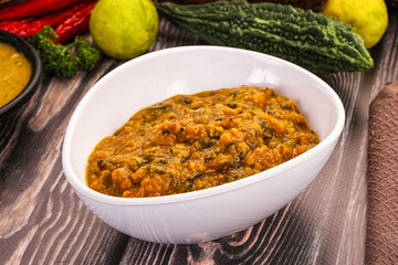 Canvas Print - Indian cuisine - Dal Tadka lentil