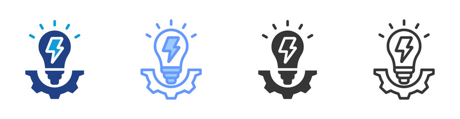 Aufkleber - Energy Efficiency icon set multiple style collection