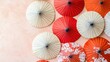 © ALIS ST - Colorful Decorative Paper Umbrellas on a Soft Textured Background