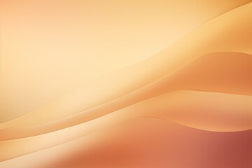 Poster - Gradient background with smooth curves in warm tones of orange and peach suitable for modern design and artistic projects