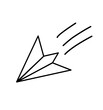 © Luaku Design - Paper airplane illustration in sketch and outline form
