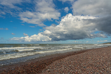 Wall Mural - Stony shore of the Baltic Sea.