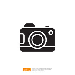Poster - iconic black camera design representing photography equipment and creative expression in digital age