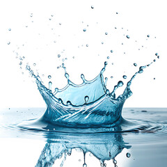 water splash on white background