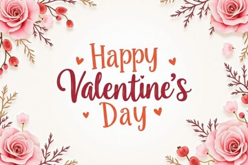 Wall Mural - A colorful card with the words 