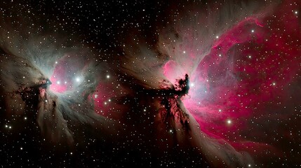 Wall Mural - cosmic nebula: a breathtaking view into the vast expanse of the universe, showcasing the vibrant col