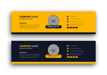 Wall Mural - modern and professional email signature design.