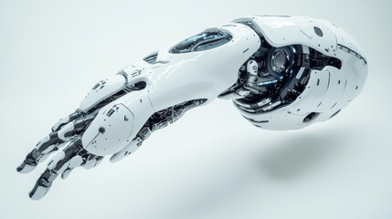 Poster - futuristic technology white background 3d rendering illustration