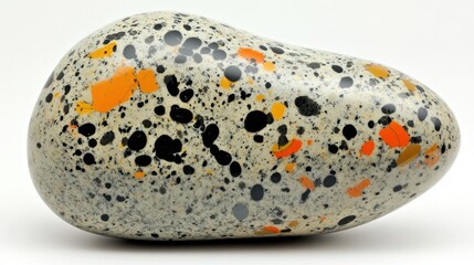 Poster - Polished Orbicular Jasper Stone Showing Colorful Inclusions