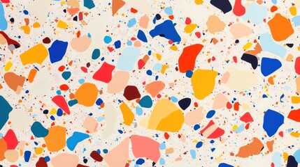 Poster - Colorful Abstract Terrazzo Pattern Design