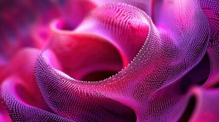 Poster - Abstract Pink Purple Wave Particle Form