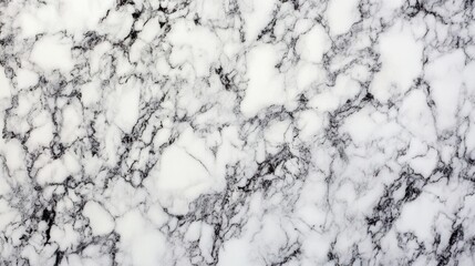 Poster - White Marble Texture With Gray Veins